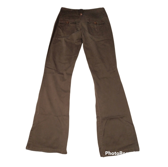 NORI | Vintage Brown Flare Leg Pants Slacks | Size 7 - Picture 5 of 13
